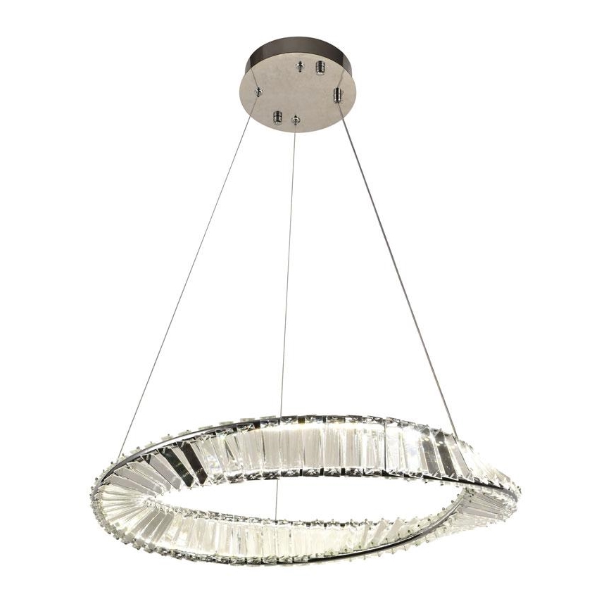 Candelabro suspenso de cristal LED com regulação LED/40W/230V 3000-6500K + controlo remoto