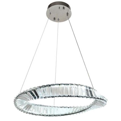 Candelabro suspenso de cristal LED com regulação LED/40W/230V 3000-6500K + controlo remoto