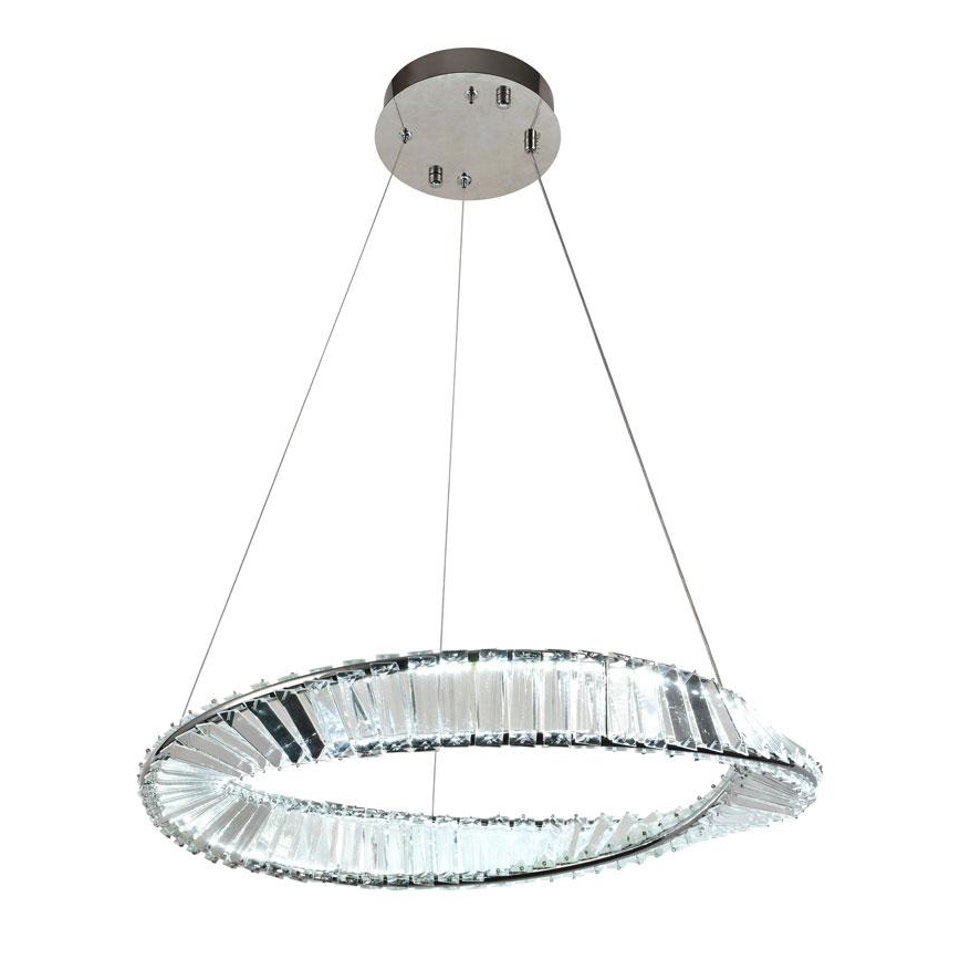 Candelabro suspenso de cristal LED com regulação LED/40W/230V 3000-6500K + controlo remoto
