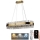 Candelabro suspenso de cristal LED com regulação LED/45W/230V 3000-6500K + controlo remoto
