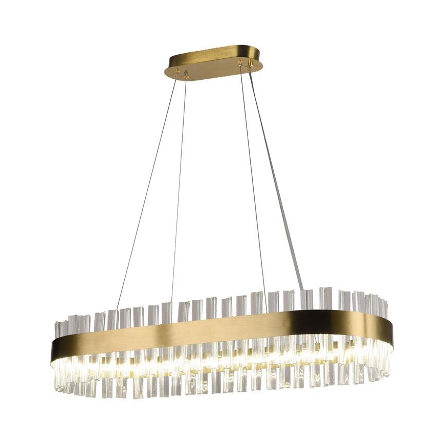Candelabro suspenso de cristal LED com regulação LED/45W/230V 3000-6500K + controlo remoto