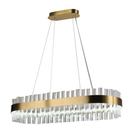 Candelabro suspenso de cristal LED com regulação LED/45W/230V 3000-6500K + controlo remoto