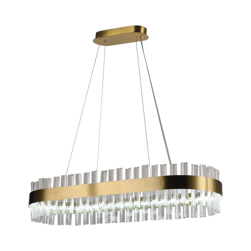 Candelabro suspenso de cristal LED com regulação LED/45W/230V 3000-6500K + controlo remoto