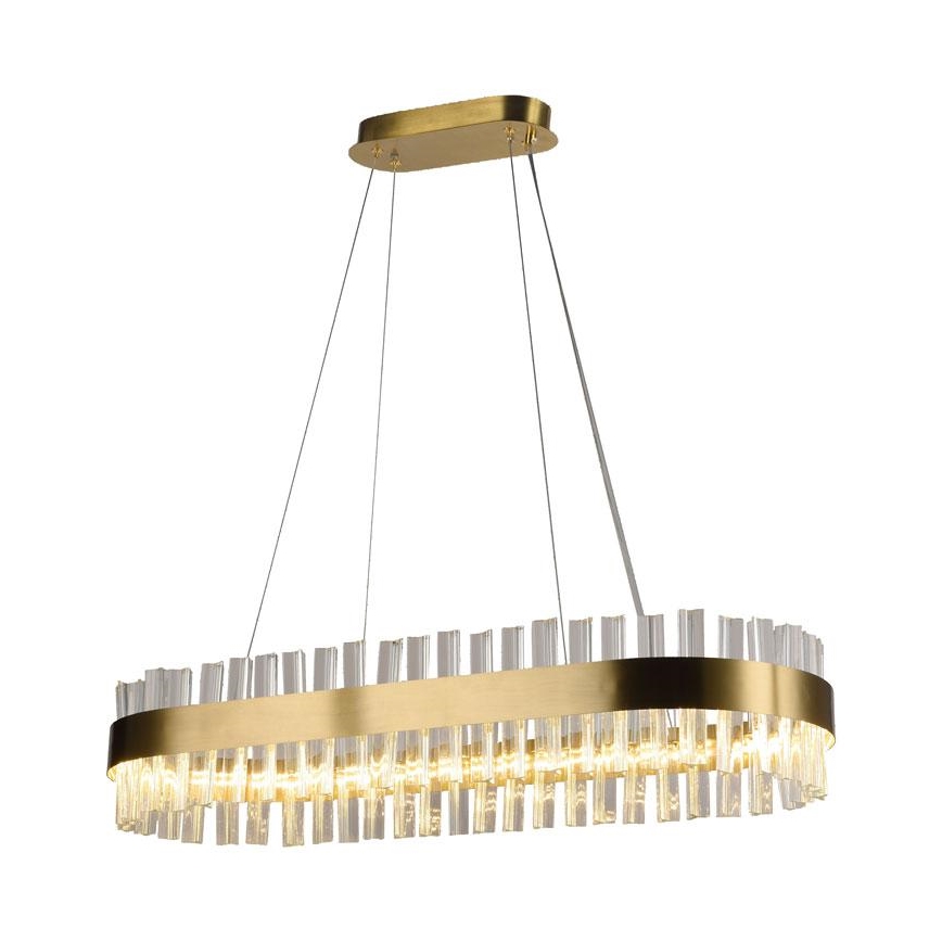 Candelabro suspenso de cristal LED com regulação LED/45W/230V 3000-6500K + controlo remoto