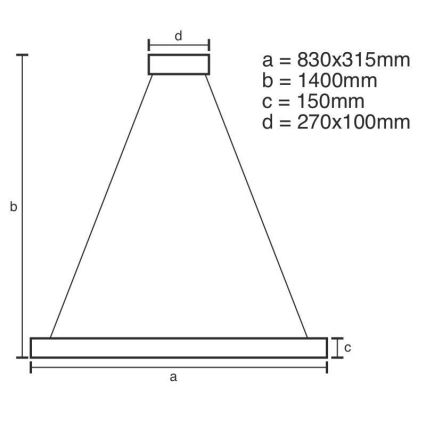 Candelabro suspenso de cristal LED com regulação LED/45W/230V 3000-6500K + controlo remoto