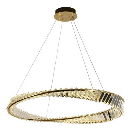 Candelabro suspenso de cristal LED com regulação LED/50W/230V 3000-6500K + controlo remoto
