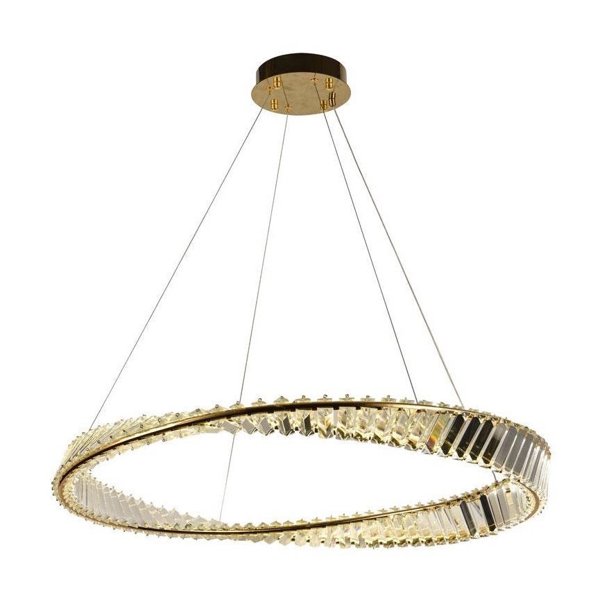 Candelabro suspenso de cristal LED com regulação LED/50W/230V 3000-6500K + controlo remoto