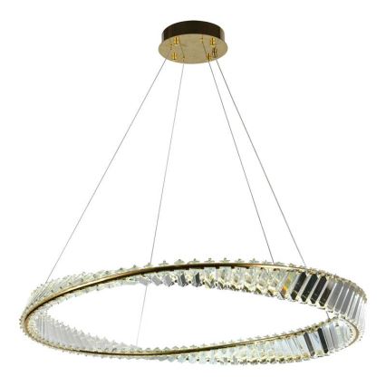 Candelabro suspenso de cristal LED com regulação LED/50W/230V 3000-6500K + controlo remoto