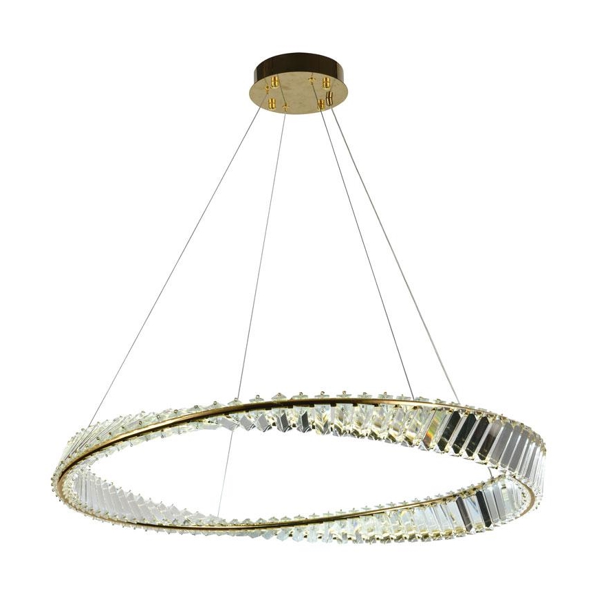 Candelabro suspenso de cristal LED com regulação LED/50W/230V 3000-6500K + controlo remoto