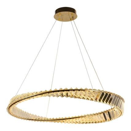 Candelabro suspenso de cristal LED com regulação LED/50W/230V 3000-6500K + controlo remoto