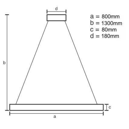 Candelabro suspenso de cristal LED com regulação LED/50W/230V 3000-6500K + controlo remoto