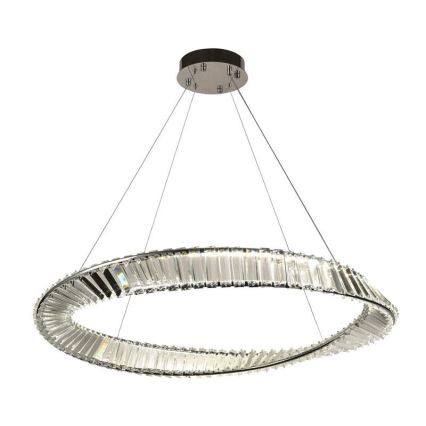 Candelabro suspenso de cristal LED com regulação LED/50W/230V 3000-6500K + controlo remoto
