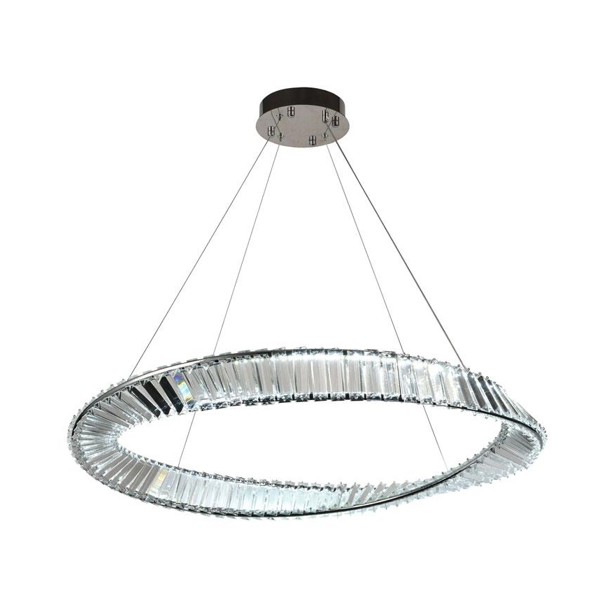 Candelabro suspenso de cristal LED com regulação LED/50W/230V 3000-6500K + controlo remoto