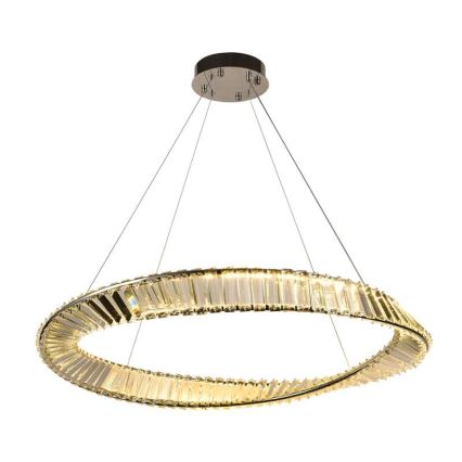 Candelabro suspenso de cristal LED com regulação LED/50W/230V 3000-6500K + controlo remoto