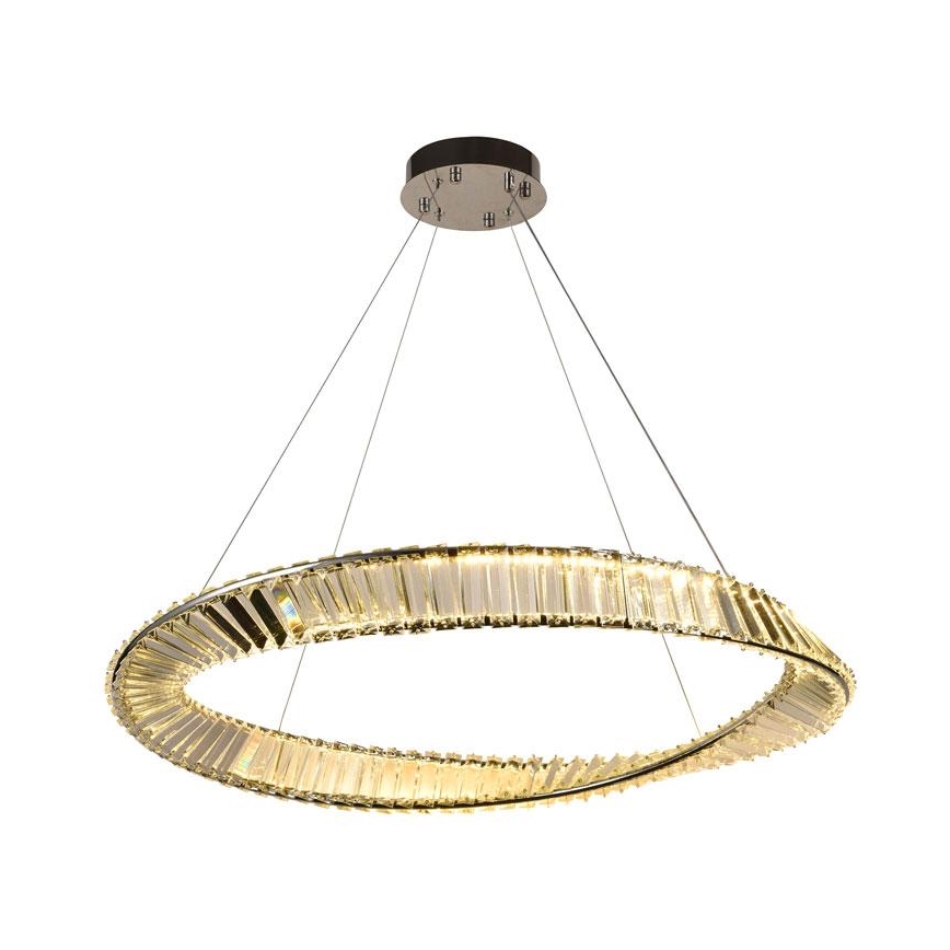 Candelabro suspenso de cristal LED com regulação LED/50W/230V 3000-6500K + controlo remoto