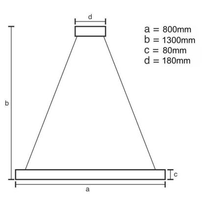 Candelabro suspenso de cristal LED com regulação LED/50W/230V 3000-6500K + controlo remoto