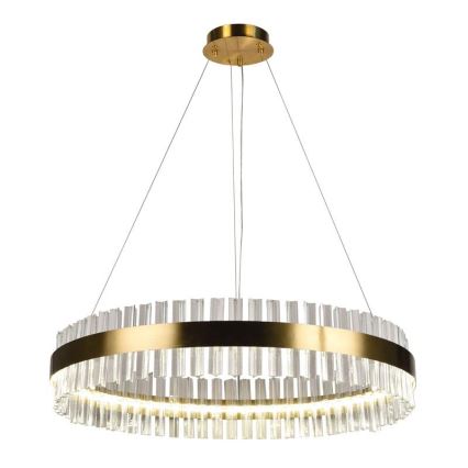 Candelabro suspenso de cristal LED com regulação LED/55W/230V 3000-6500K + controlo remoto
