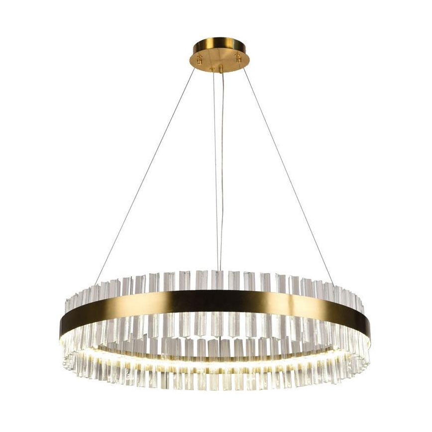 Candelabro suspenso de cristal LED com regulação LED/55W/230V 3000-6500K + controlo remoto