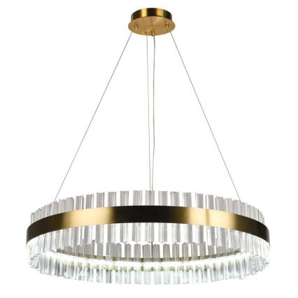 Candelabro suspenso de cristal LED com regulação LED/55W/230V 3000-6500K + controlo remoto
