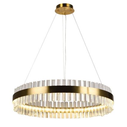 Candelabro suspenso de cristal LED com regulação LED/55W/230V 3000-6500K + controlo remoto