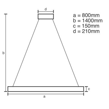 Candelabro suspenso de cristal LED com regulação LED/55W/230V 3000-6500K + controlo remoto