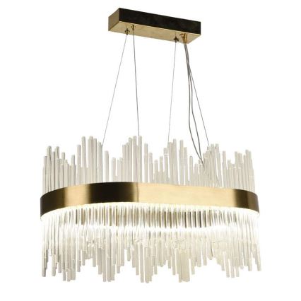 Candelabro suspenso de cristal LED com regulação LED/70W/230V 3000-6500K + controlo remoto