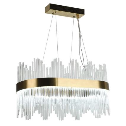 Candelabro suspenso de cristal LED com regulação LED/70W/230V 3000-6500K + controlo remoto