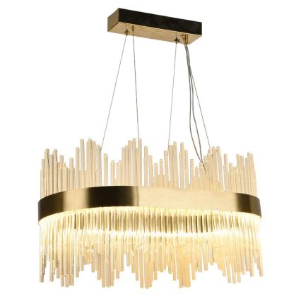 Candelabro suspenso de cristal LED com regulação LED/70W/230V 3000-6500K + controlo remoto