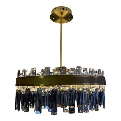 Candelabro suspenso de cristal LED com regulação LED/80W/230V 3000-6500K + controlo remoto