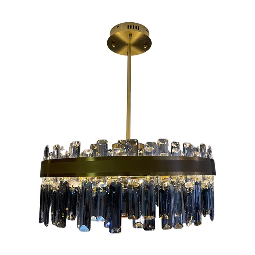 Candelabro suspenso de cristal LED com regulação LED/80W/230V 3000-6500K + controlo remoto