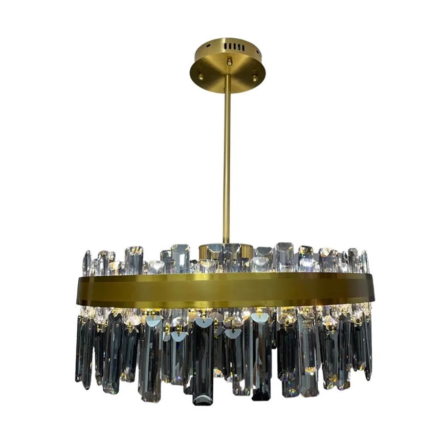 Candelabro suspenso de cristal LED com regulação LED/80W/230V 3000-6500K + controlo remoto