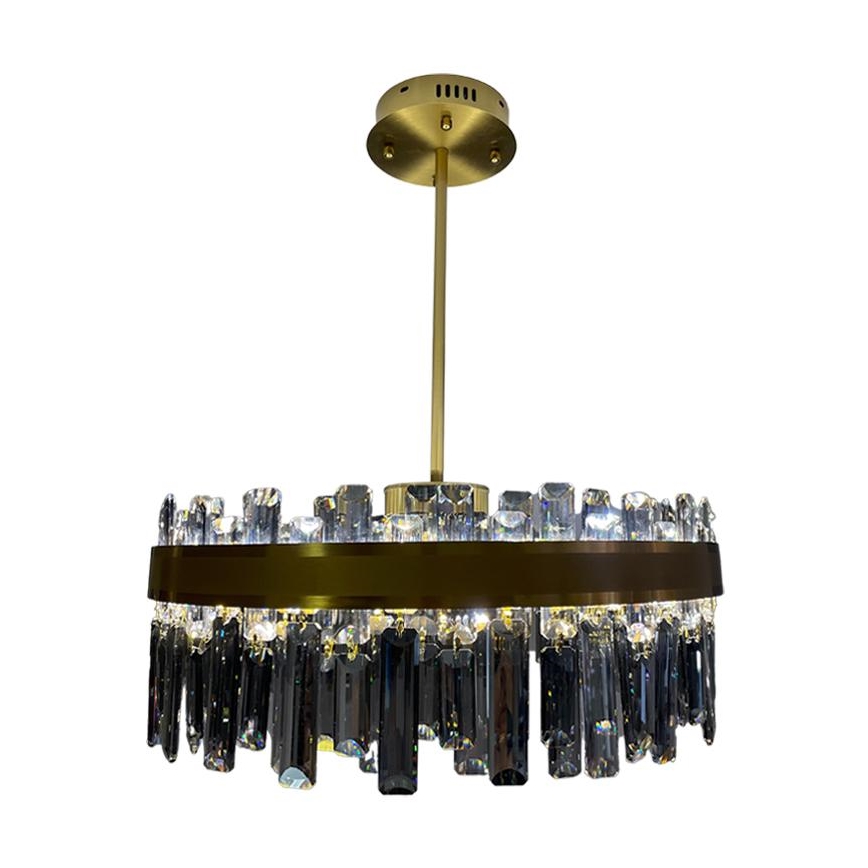 Candelabro suspenso de cristal LED com regulação LED/80W/230V 3000-6500K + controlo remoto