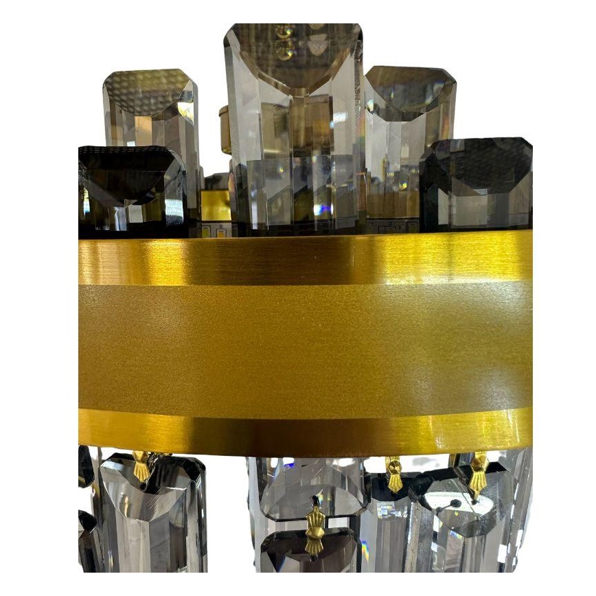 Candelabro suspenso de cristal LED com regulação LED/80W/230V 3000-6500K + controlo remoto