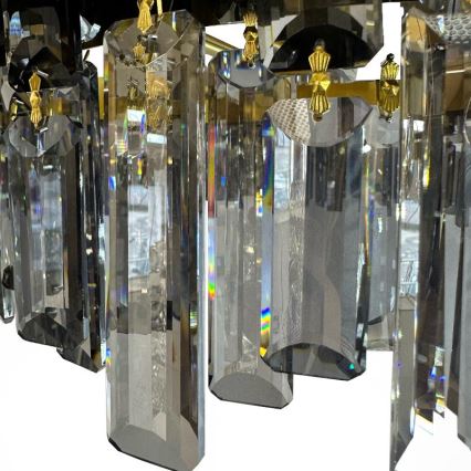 Candelabro suspenso de cristal LED com regulação LED/80W/230V 3000-6500K + controlo remoto