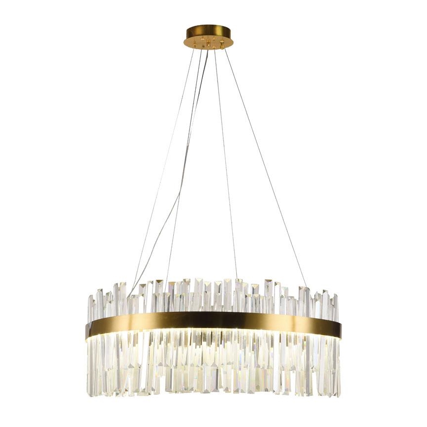 Candelabro suspenso de cristal LED com regulação LED/80W/230V 3000-6500K + controlo remoto