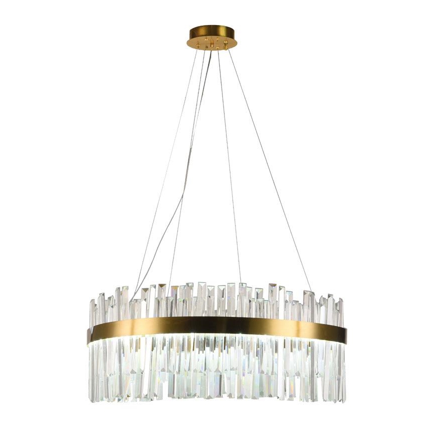 Candelabro suspenso de cristal LED com regulação LED/80W/230V 3000-6500K + controlo remoto