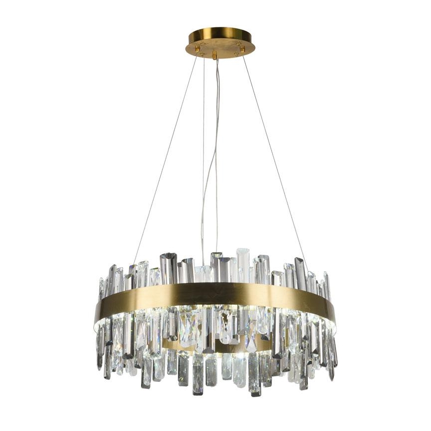 Candelabro suspenso de cristal LED com regulação LED/80W/230V 3000-6500K + controlo remoto