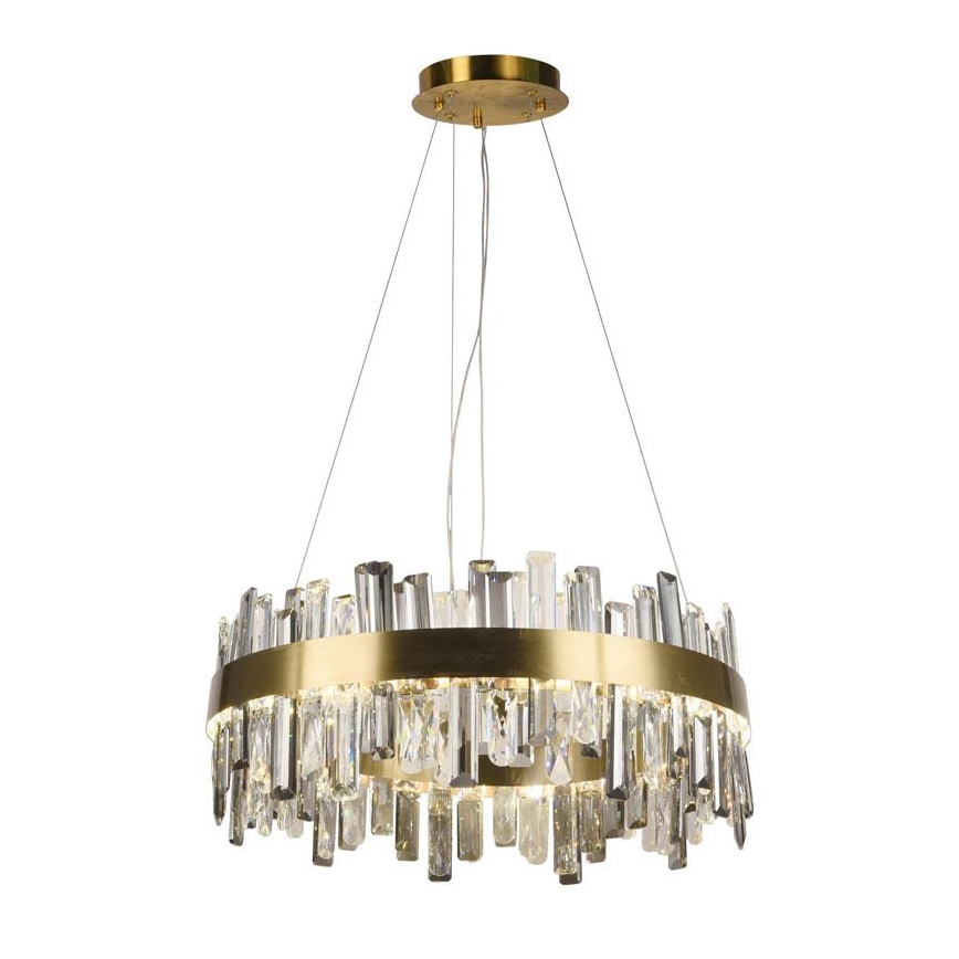 Candelabro suspenso de cristal LED com regulação LED/80W/230V 3000-6500K + controlo remoto
