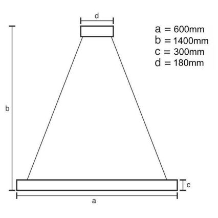Candelabro suspenso de cristal LED com regulação LED/80W/230V 3000-6500K + controlo remoto