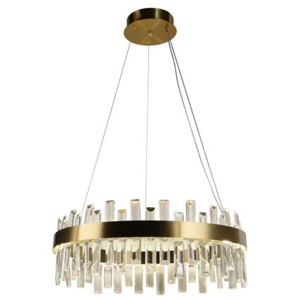 Candelabro suspenso de cristal LED com regulação LED/80W/230V 3000-6500K + controlo remoto