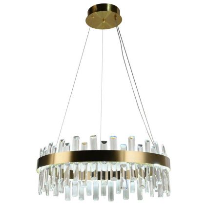 Candelabro suspenso de cristal LED com regulação LED/80W/230V 3000-6500K + controlo remoto