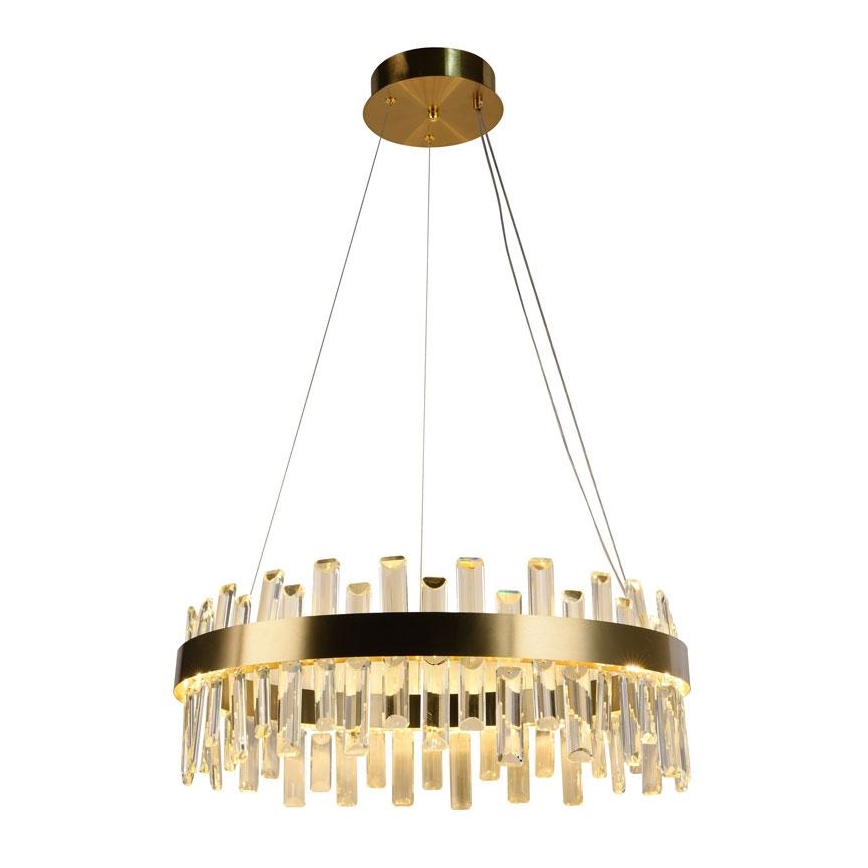Candelabro suspenso de cristal LED com regulação LED/80W/230V 3000-6500K + controlo remoto