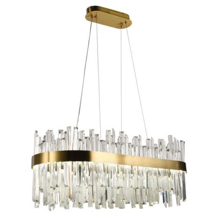 Candelabro suspenso de cristal LED com regulação LED/90W/230V 3000-6500K + controlo remoto