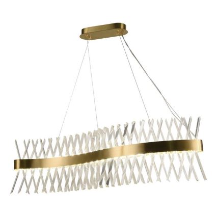 Candelabro suspenso de cristal LED com regulação LED/95W/230V 3000-6500K + controlo remoto