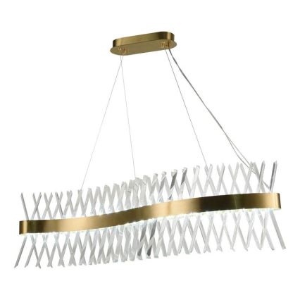 Candelabro suspenso de cristal LED com regulação LED/95W/230V 3000-6500K + controlo remoto