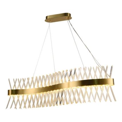 Candelabro suspenso de cristal LED com regulação LED/95W/230V 3000-6500K + controlo remoto