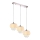 Candelabro Suspenso de Cristal LED NOVA 3xE14/40W/230V
