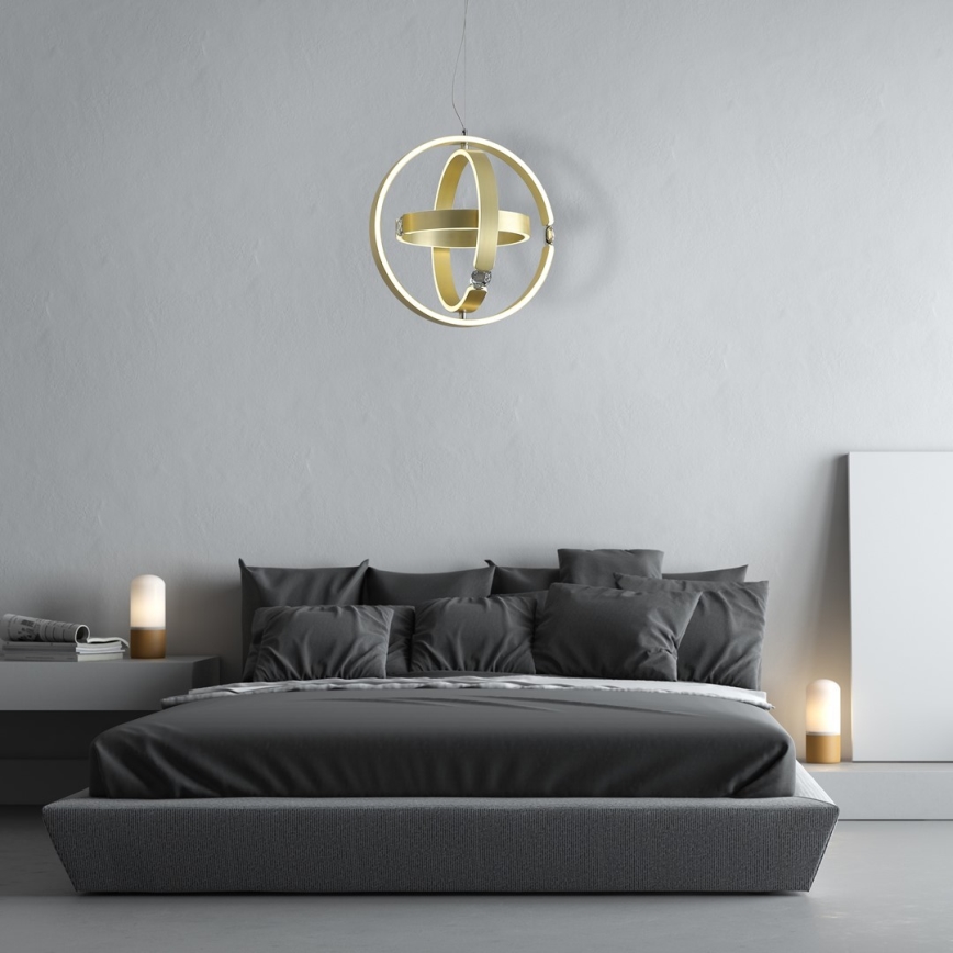 Candelabro suspenso de cristal LED SIRIUS LED/80W/230V