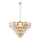 Candelabro Suspenso de Cristal SELENA 6xE14/40W/230V Dourado