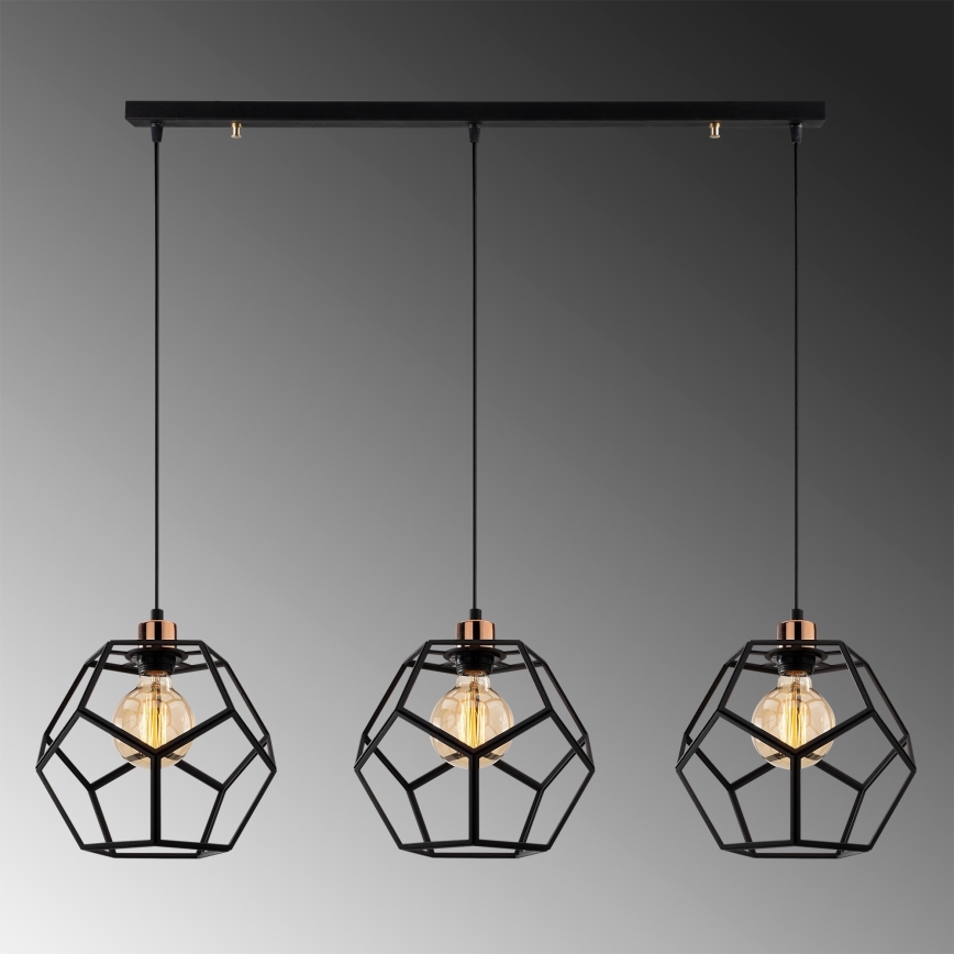Candelabro suspenso DEGIRMEN 3xE27/100W/230V